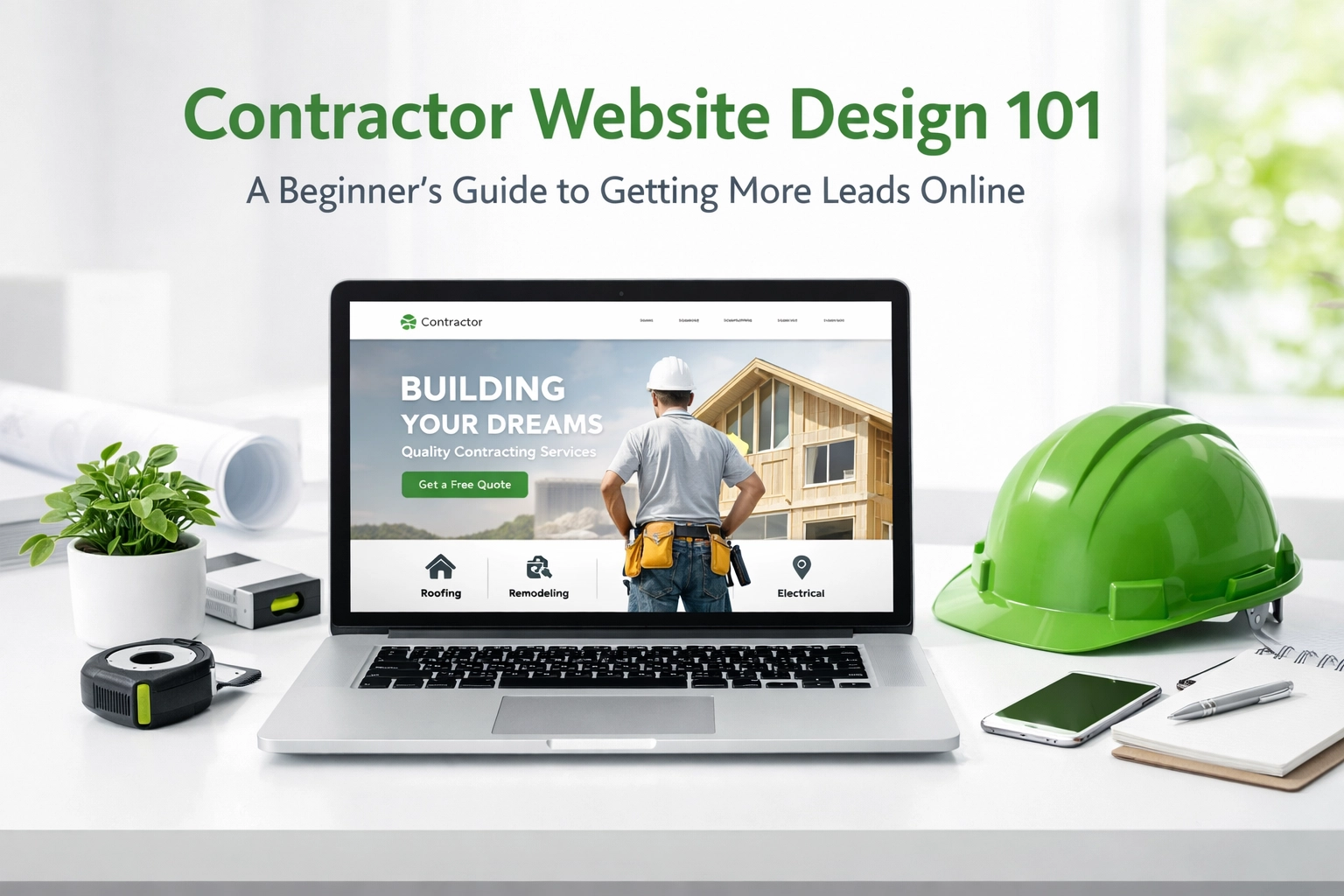 Contractor Website Design 101: A Beginner’s Guide to Getting More Leads Online