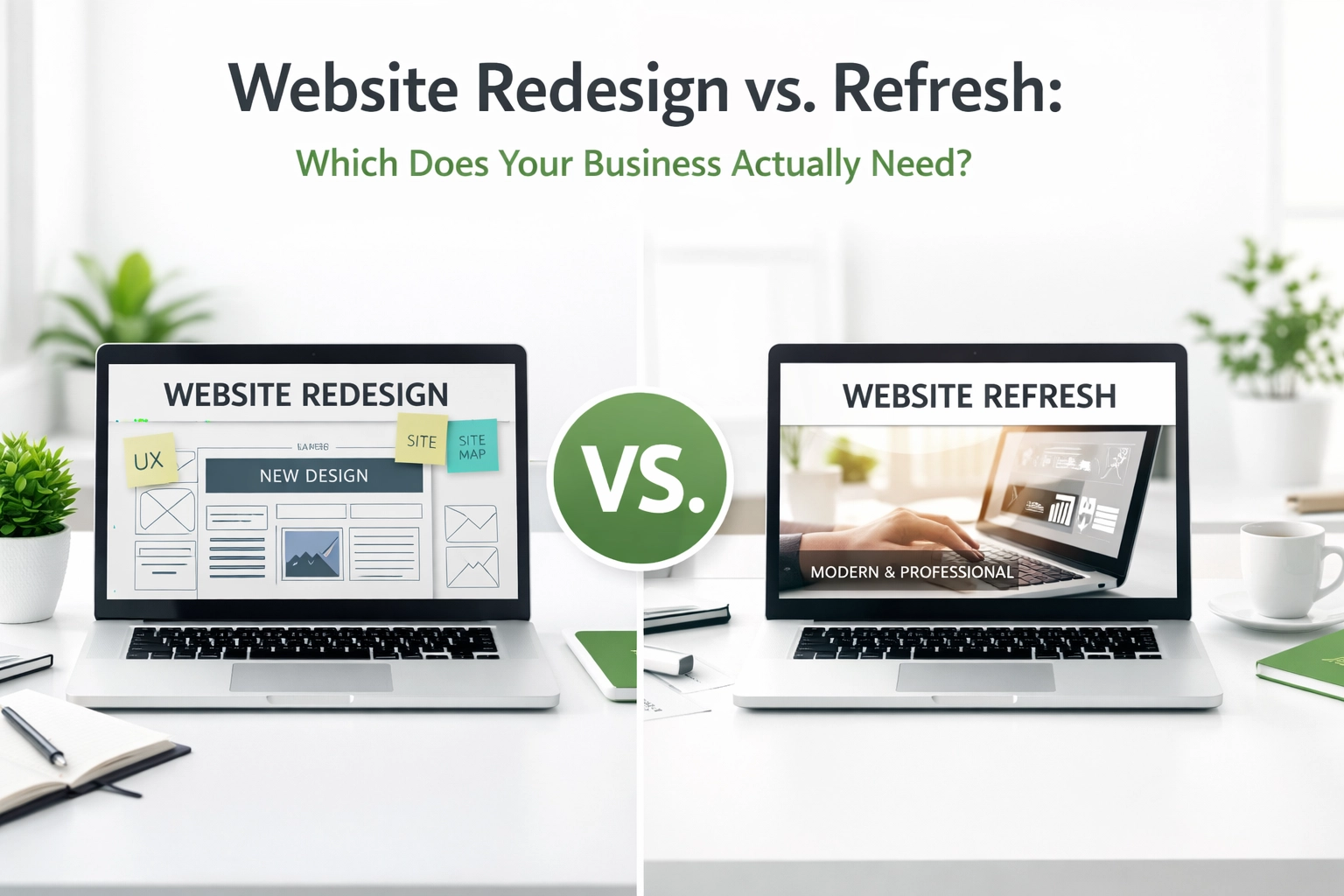 Website Redesign vs. Refresh: Which Does Your Business Actually Need?