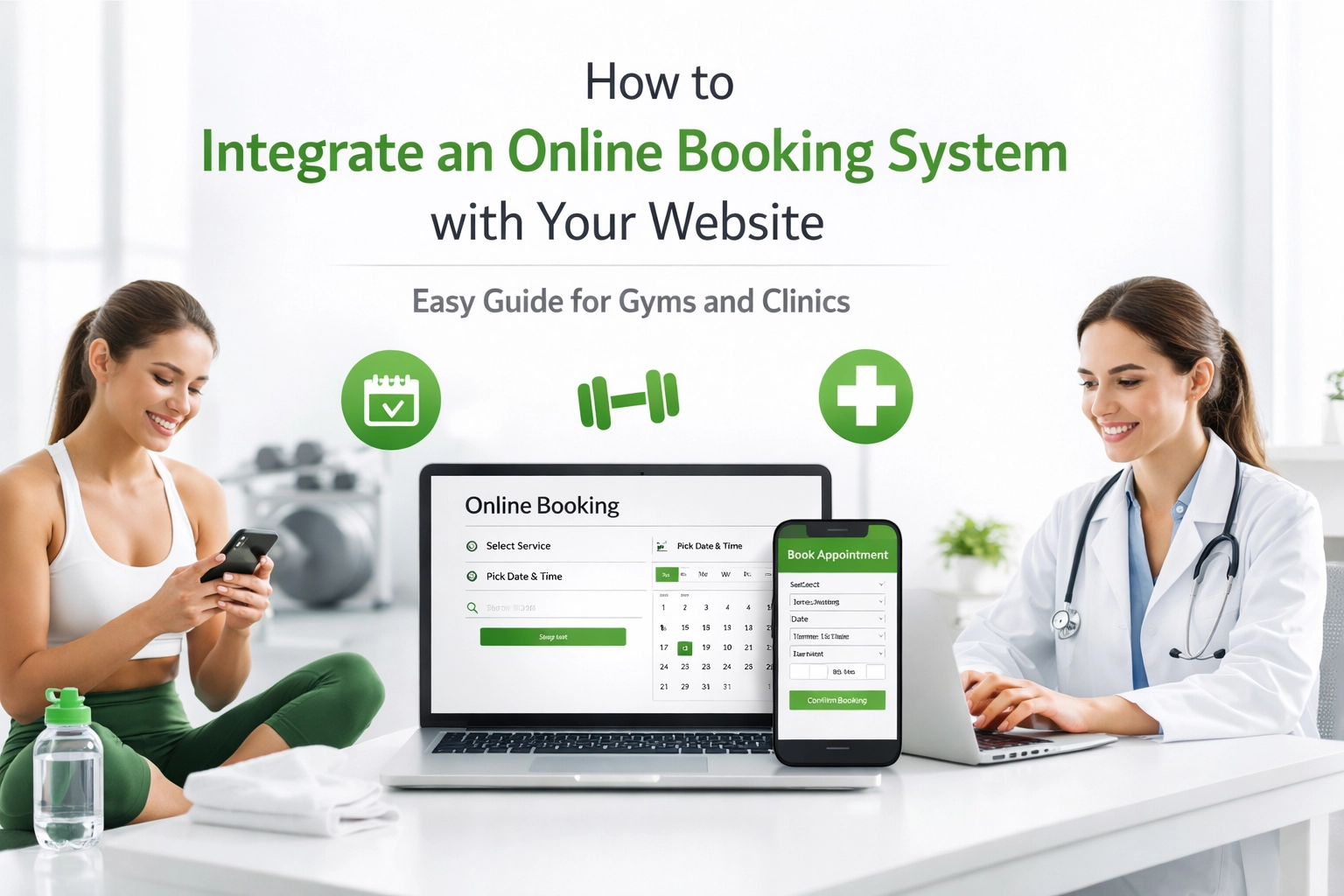 How to Integrate an Online Booking System with Your Website: Easy Guide for Gyms and Clinics