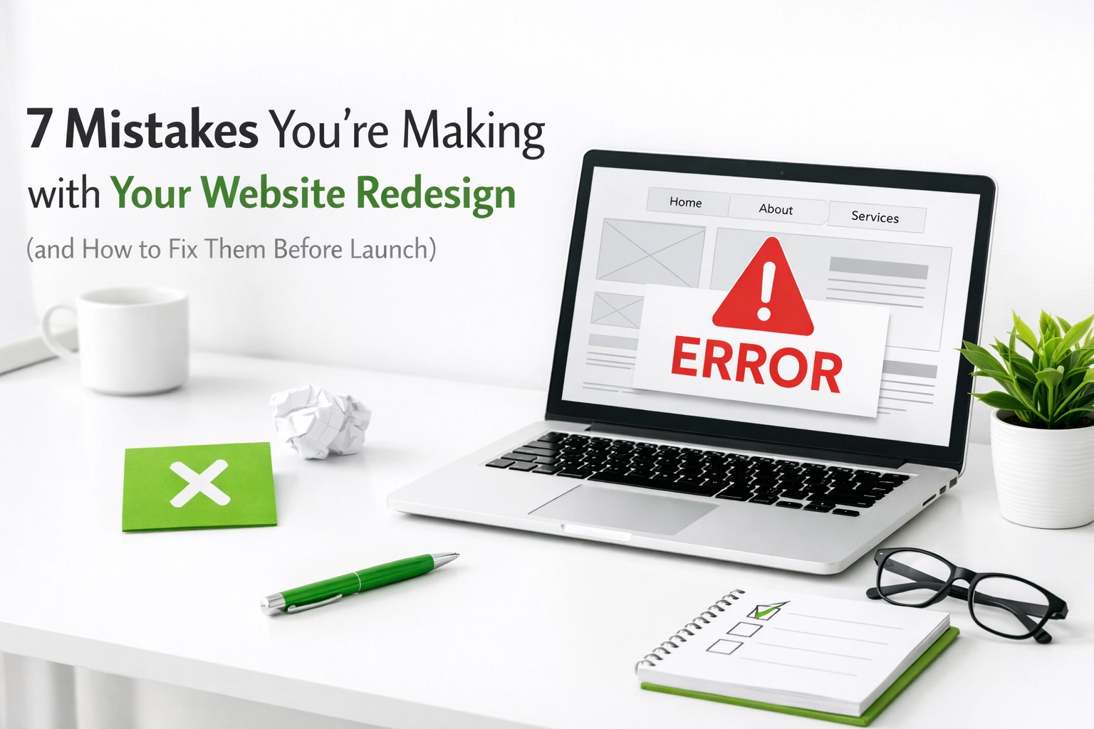 7 Mistakes You’re Making with Your Website Redesign (and How to Fix Them Before Launch)