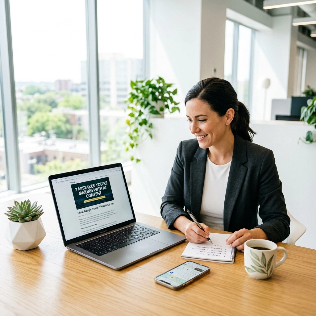 7 Mistakes You’re Making with AI Content (And How to Show Google You’re a Real Local Pro)
