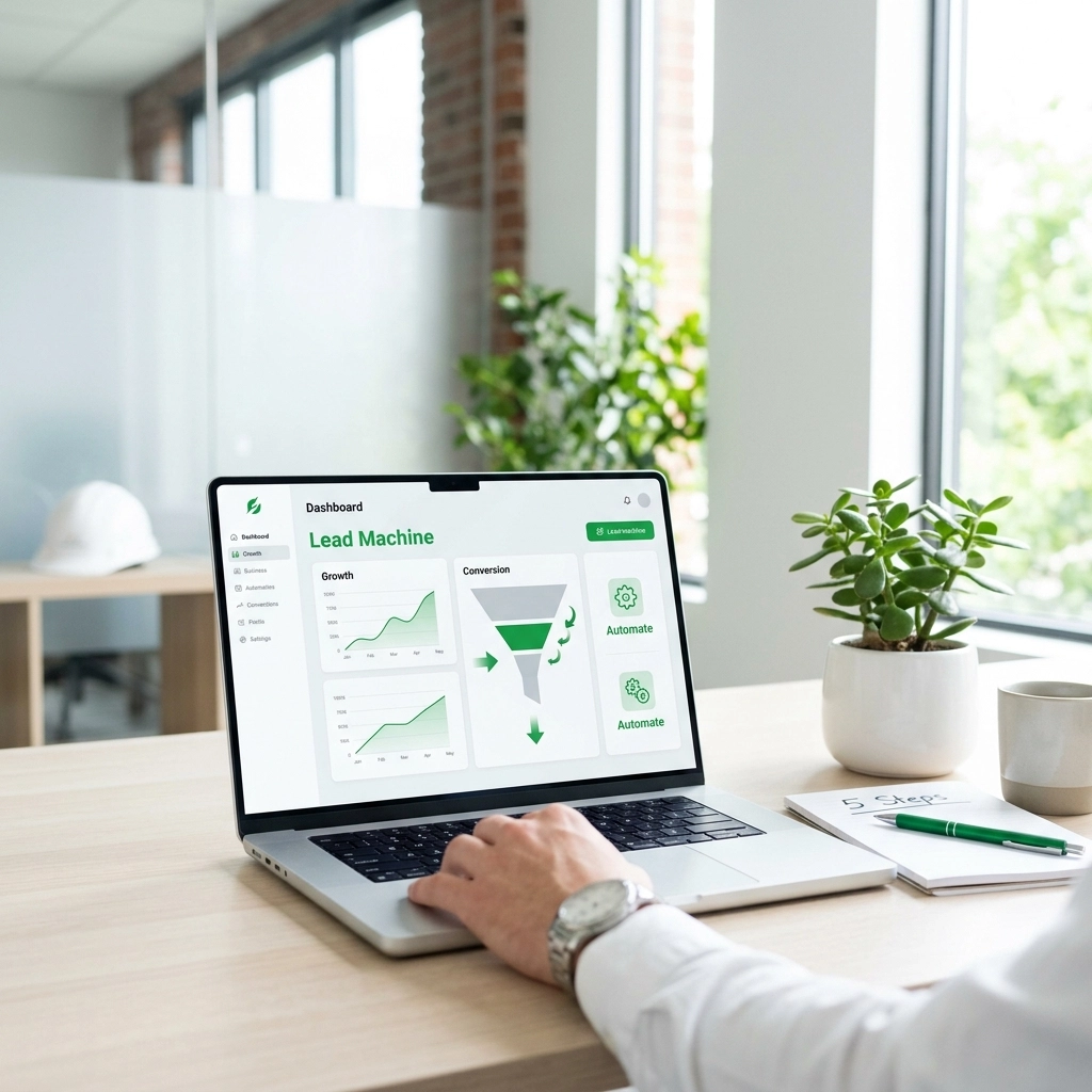 5 Steps How to Turn Your Website Into a Lead Machine and Automate Your Business (Easy Guide for Contractors)
