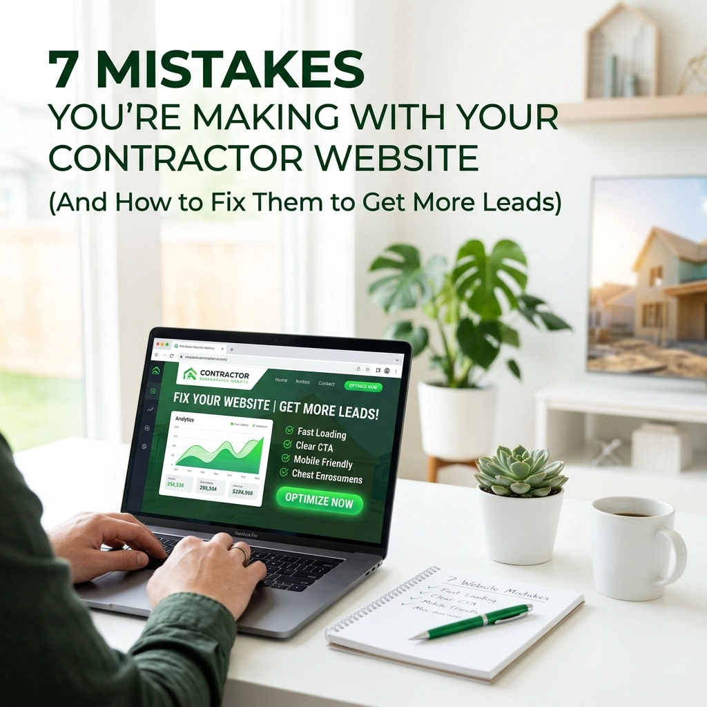 7 Mistakes You’re Making with Your Contractor Website (And How to Fix Them to Get More Leads)