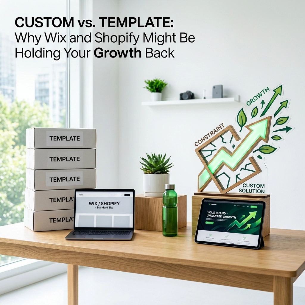 Custom vs. Template: Why Wix and Shopify Might Be Holding Your Growth Back