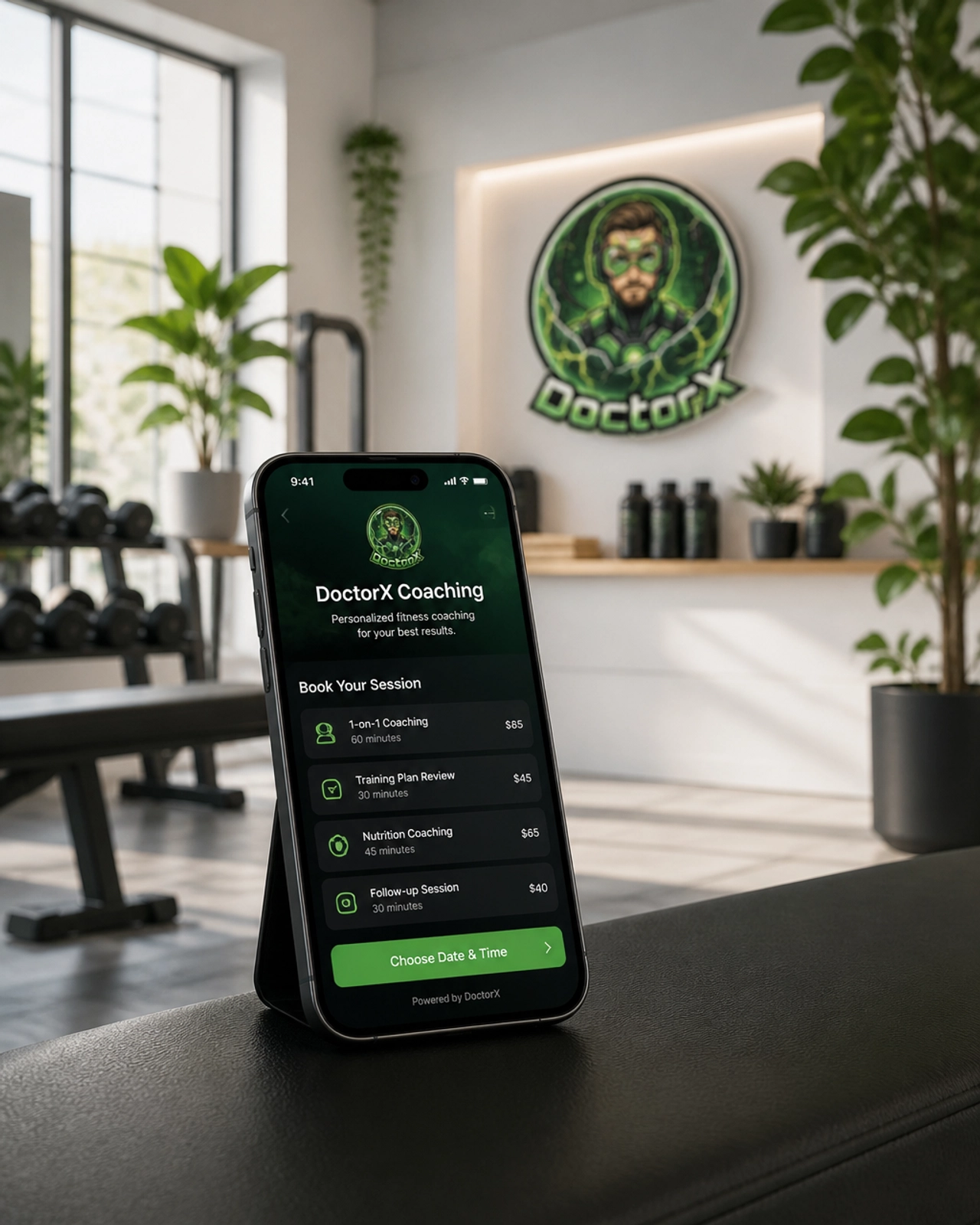 Modern Gym Booking Interface